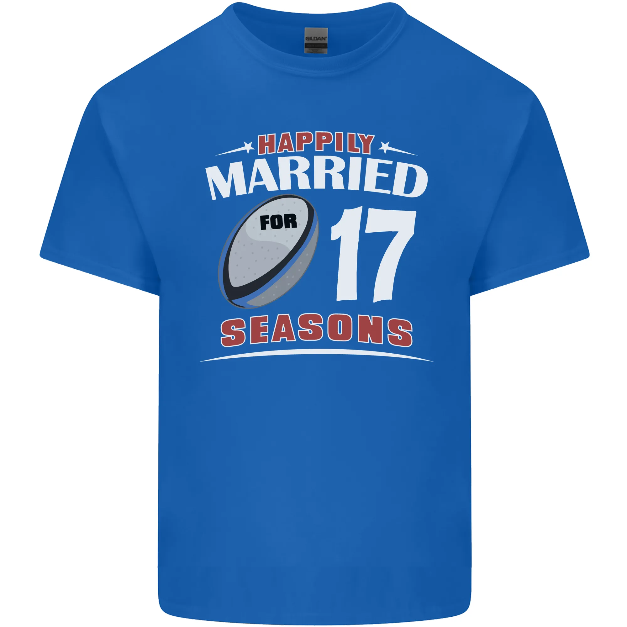 17 Year Wedding Anniversary 17th Rugby Mens Light Cotton T-Shirt