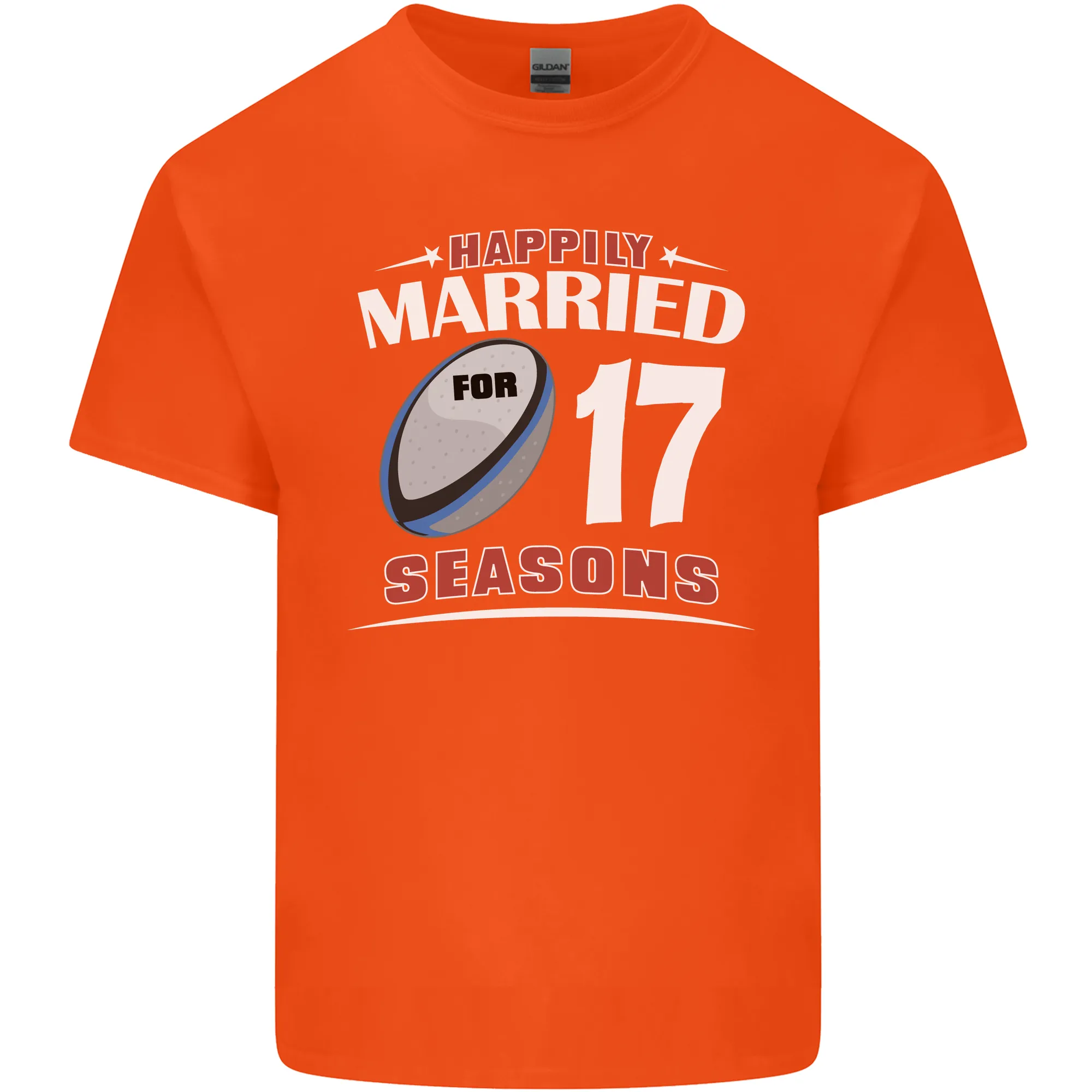 17 Year Wedding Anniversary 17th Rugby Mens Light Cotton T-Shirt