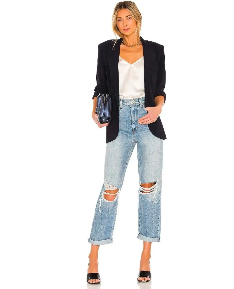 Classic Single Breasted Blazer Black