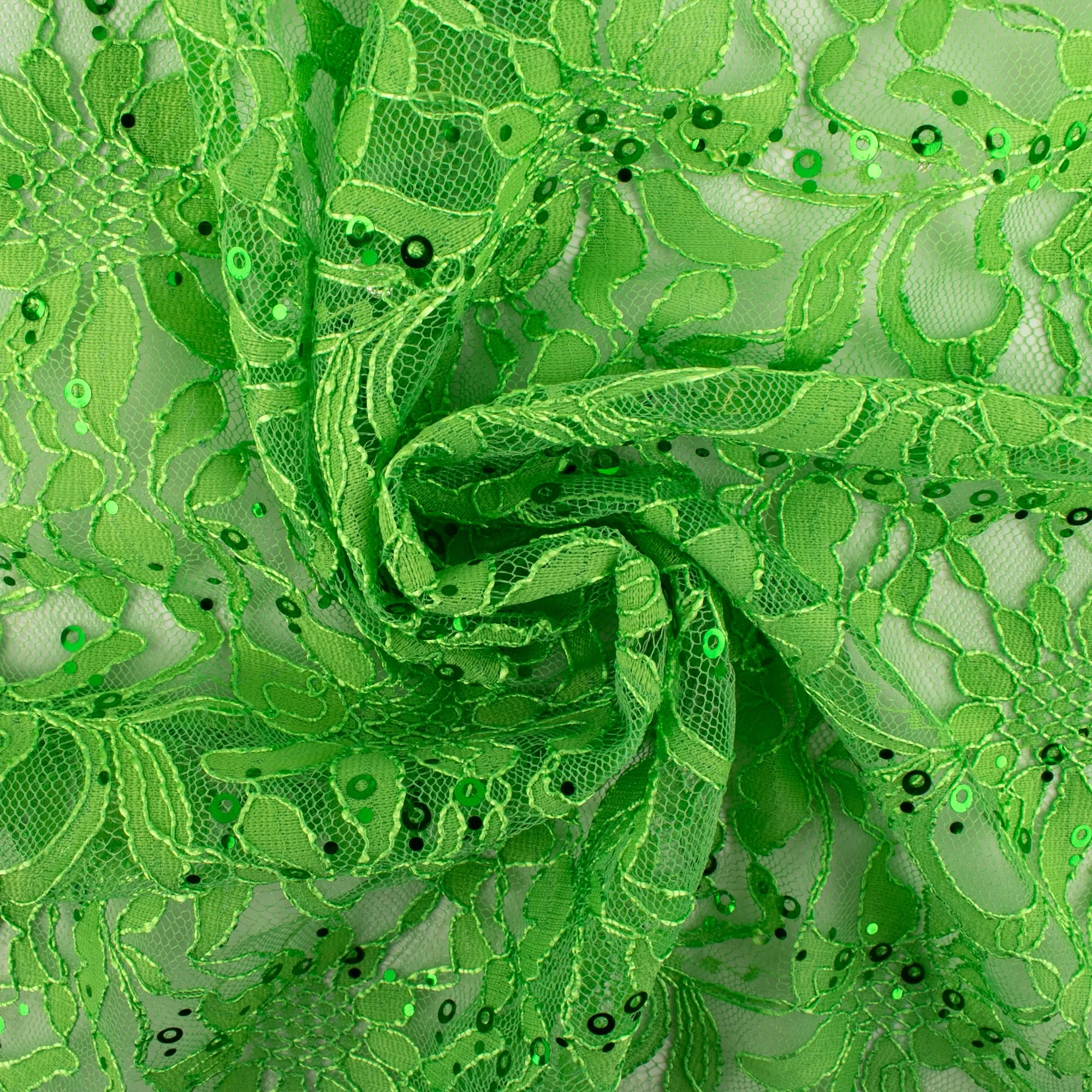 Corded lace - VIRGINIA - Spring green