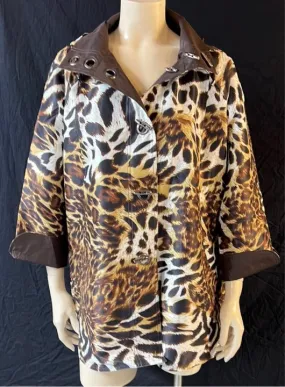 Oopéra Ladies' Reversible Animal Print Raincoat
