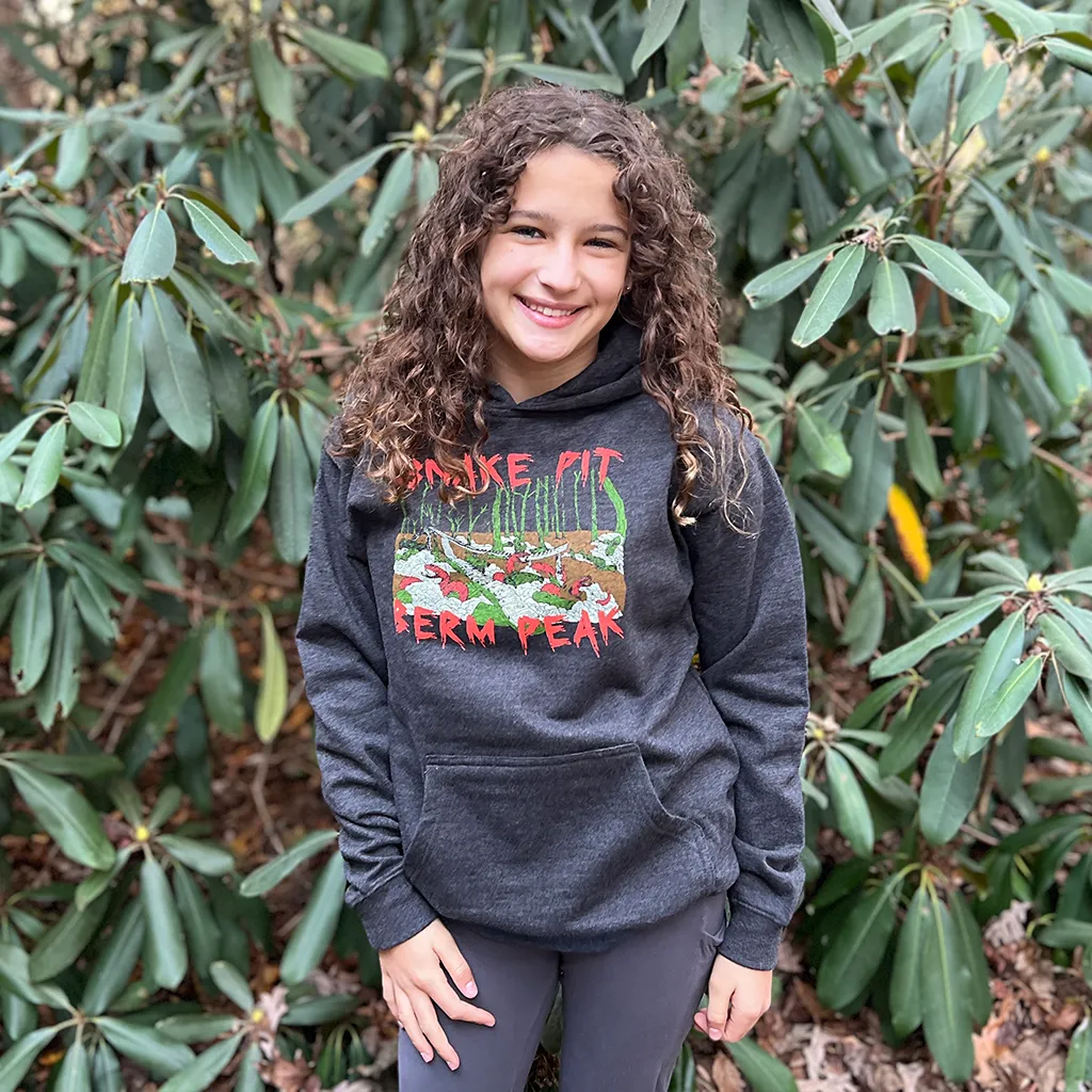 Snake Pit - Youth Berm Peak Hoodie (Heather Charcoal)
